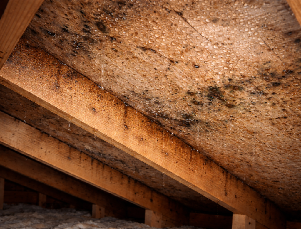 Kondens på vinden – orsaker, risker och lösningar